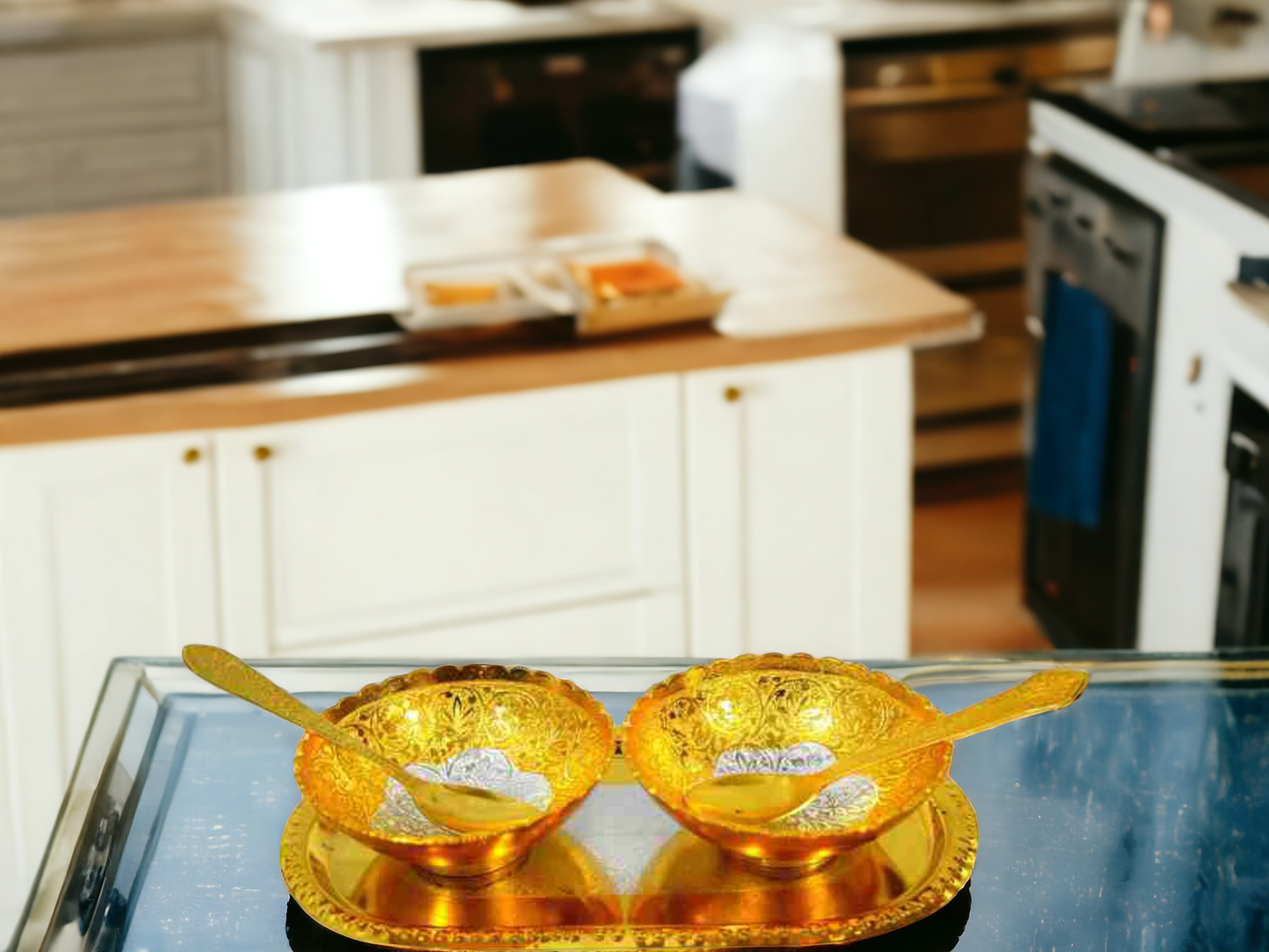 Elegant German Silver Two-Tone Decorative Bowl – Luxury Wedding, Festival & Home Gift