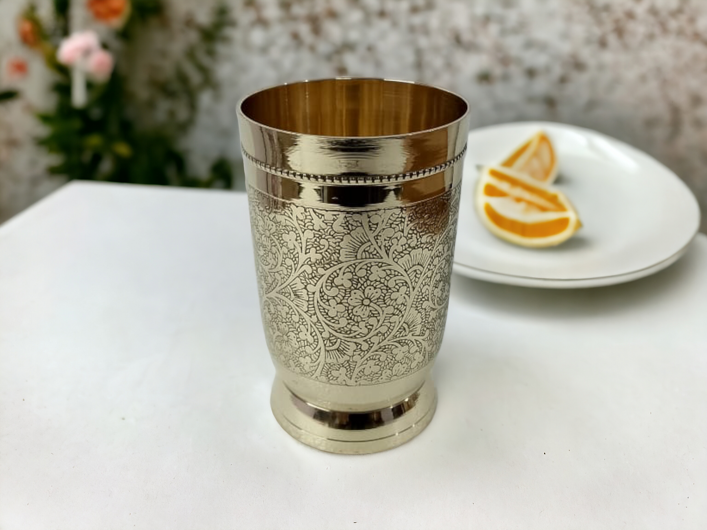✨ Premium Handcrafted Brass Glass – Elegant Drinkware for Timeless Charm