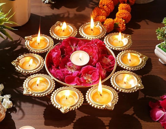 ✨ “Diwali Urli Decorative Bowl – Premium Brass Finish (3-Piece Combo ₹999)”