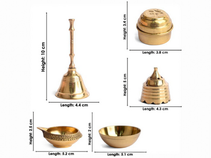 Elegant Brass Pooja Thali – Traditional Decorative Plate for Daily Rituals & Festive Puja