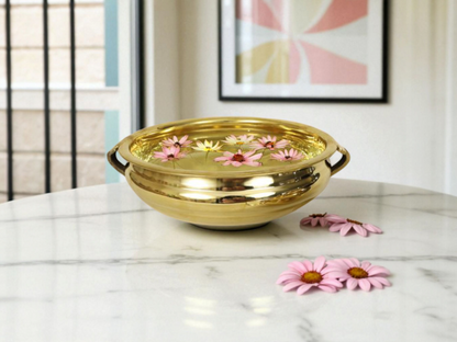 ✨ Elegant Brass Urli Bowl – Traditional Indian Décor for Home & Festive Celebrations ✨