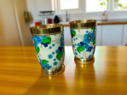 ✨ Premium Handcrafted Brass Glass – Traditional Drinkware for a Healthy & Royal Experience ✨