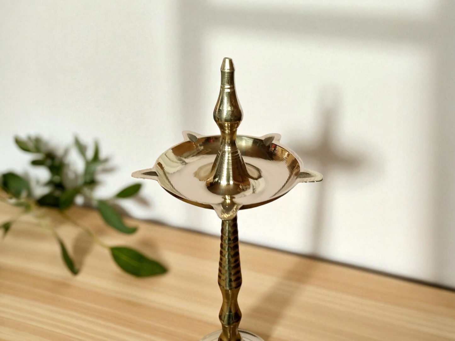 ✨ Elegant Brass Kerala Fancy Diya – Traditional Oil Lamp for Auspicious Decor & Gifting
